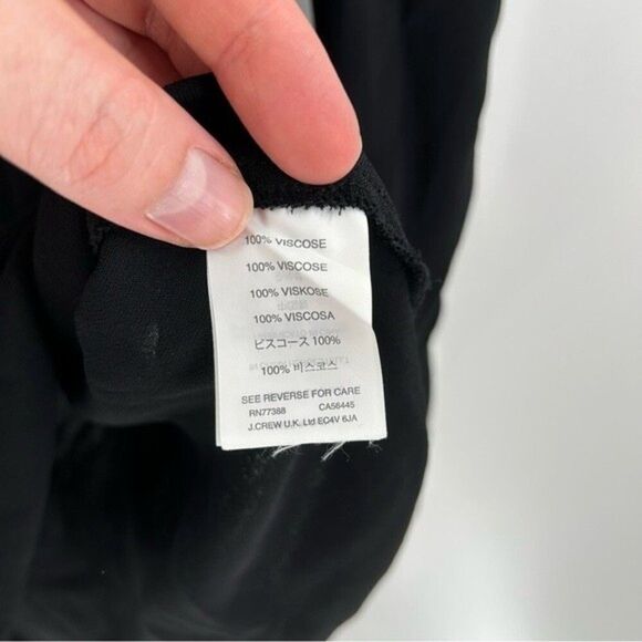 Women's J. Crew Semi Sheer Pirate Blouse High-Low Long Sleeve Top Size 2 Tall - Picture 5 of 10